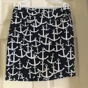 Hatley Navy Anchor Skirt Size 10